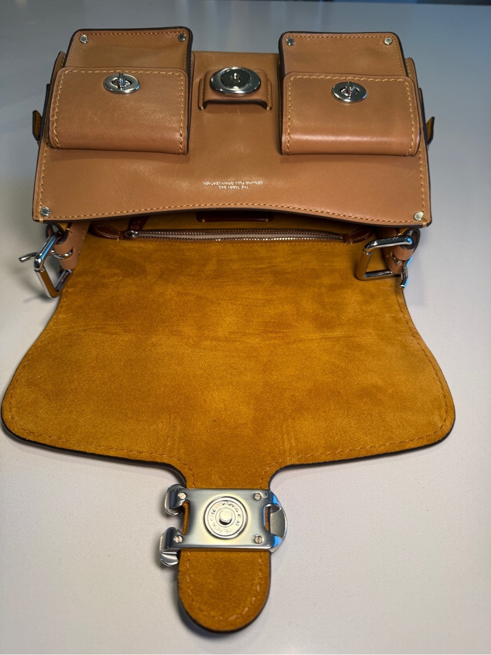 COACH - Cargo Soft Tabby in Light Honey Brown with Silver Hardware - Picture 9 of 14